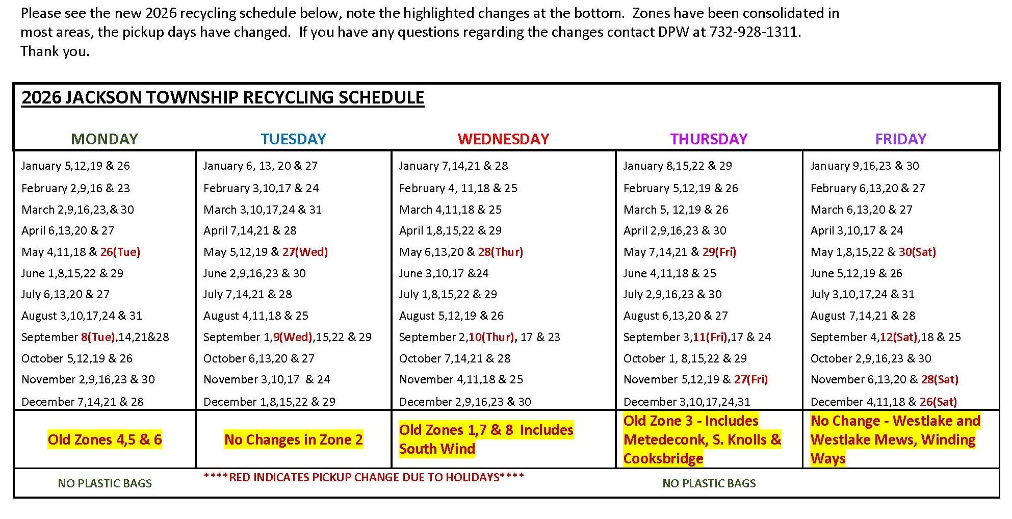 NEW 2026 RECYCLING SCHEDULE-Website