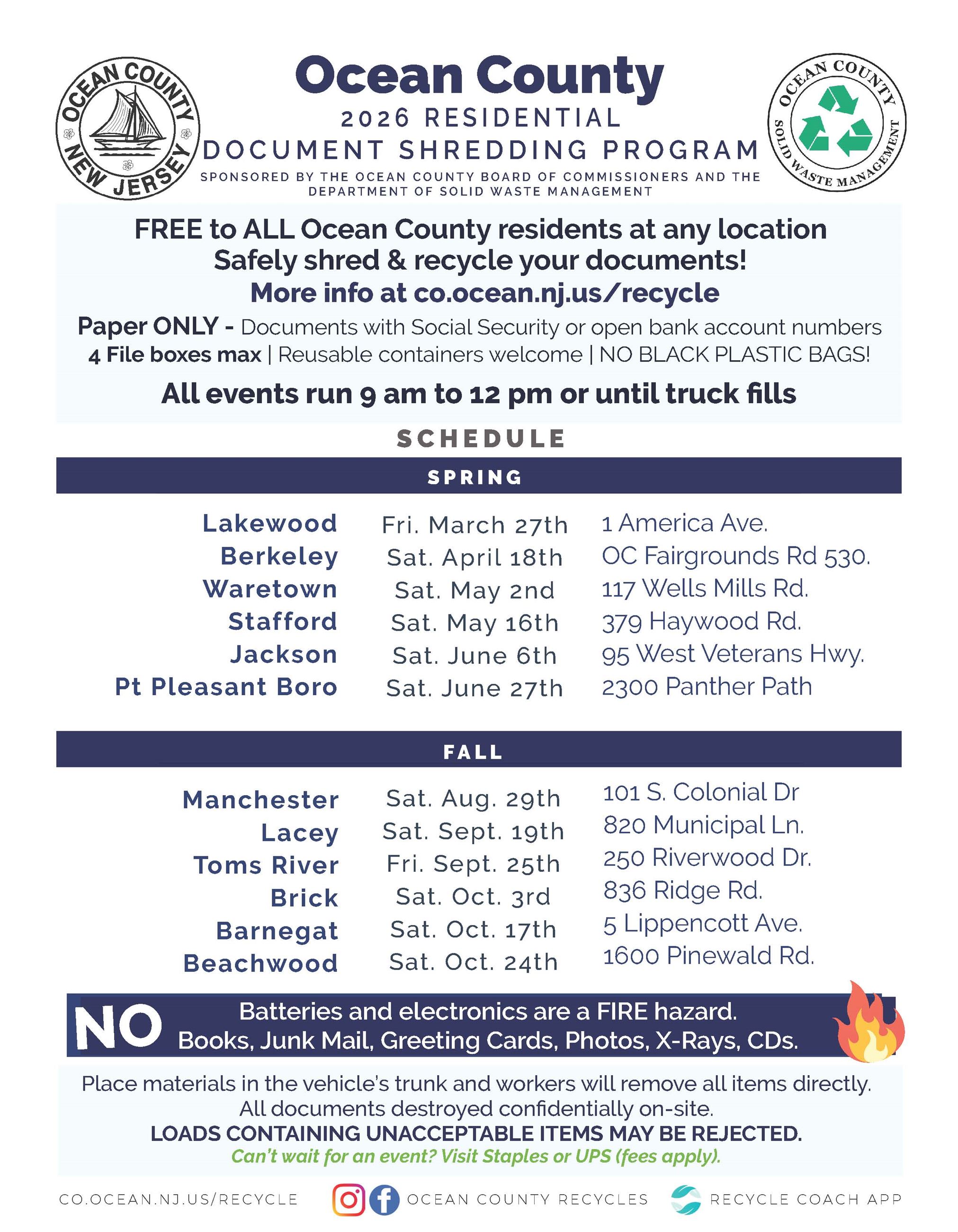 Doc Shred Flyer 2026